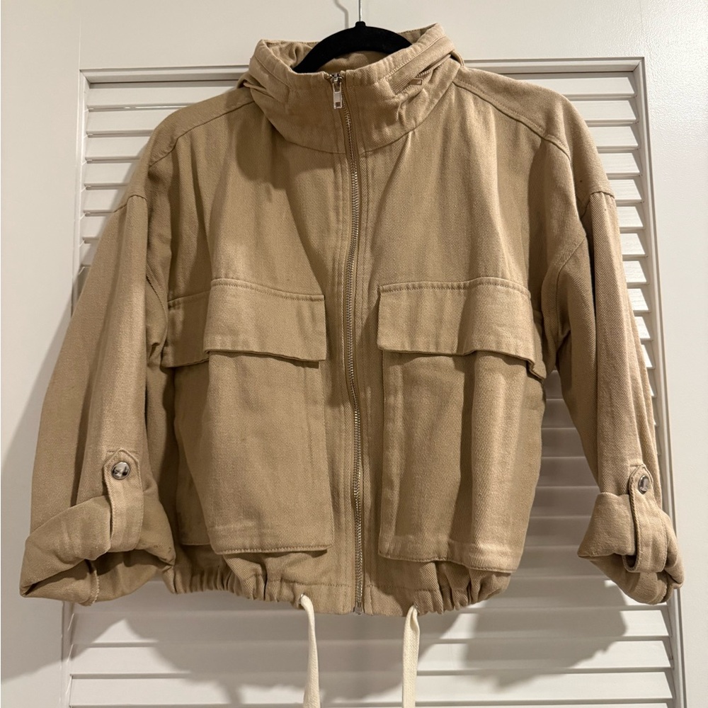 Tan Zip-Up Jacket